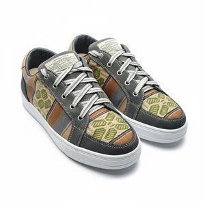 Passeri Artesano de Flores Olive Sneakers Handwoven Alpaca Boho Flare Men's 41